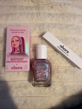 ohora Natural Glow Magnetic Pink Nail Polish - KPOP Demon Hunters